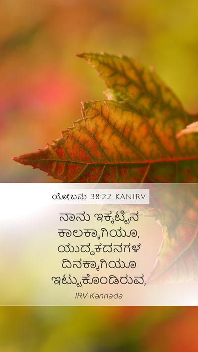 ಯೋಬನು 38:22 KANIRV Bible Verse Image