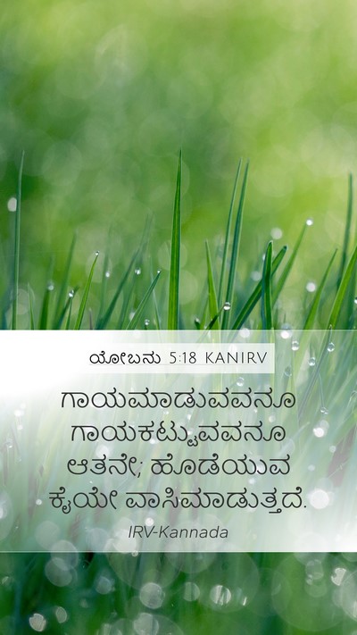 ಯೋಬನು 5:18 KANIRV Bible Verse Image