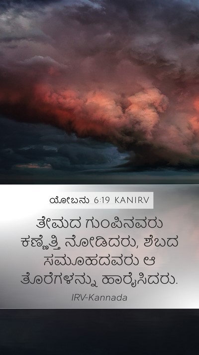 ಯೋಬನು 6:19 KANIRV Bible Verse Image