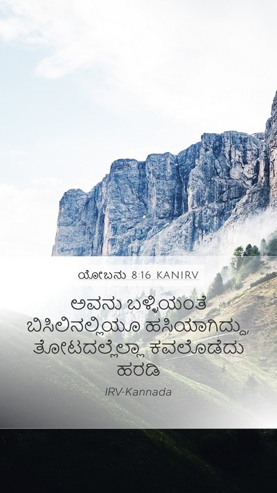 ಯೋಬನು 8:16 KANIRV Bible Verse Image