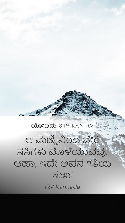 ಯೋಬನು 8:19 KANIRV Bible Verse Image