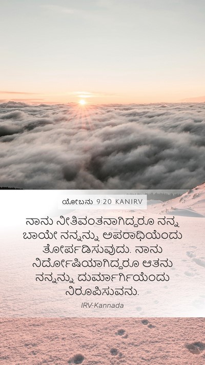 ಯೋಬನು 9:20 KANIRV Bible Verse Image