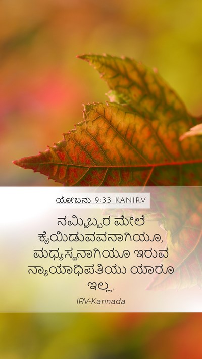 ಯೋಬನು 9:33 KANIRV Bible Verse Image