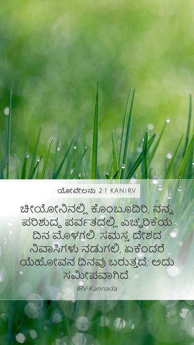 ಯೋವೇಲನು 2:1 KANIRV Bible Verse Image