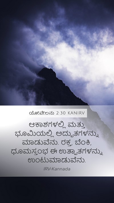 ಯೋವೇಲನು 2:30 KANIRV Bible Verse Image