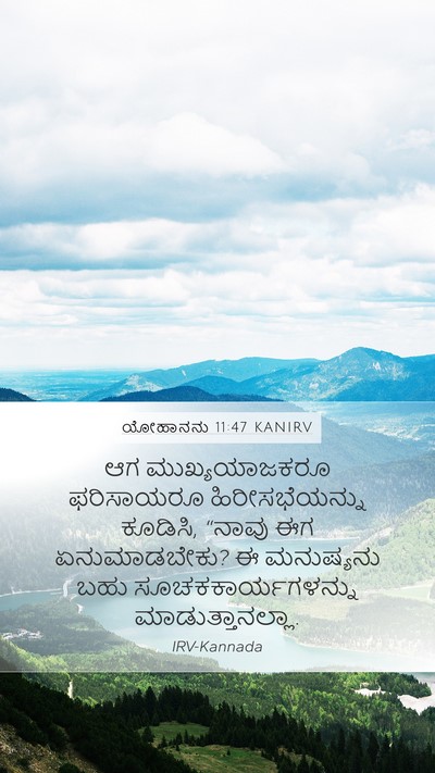 ಯೋಹಾನನು 11:47 KANIRV Bible Verse Image