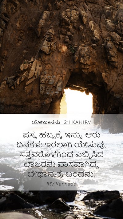 ಯೋಹಾನನು 12:1 KANIRV Bible Verse Image