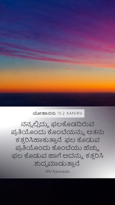 ಯೋಹಾನನು 15:2 KANIRV Bible Verse Image