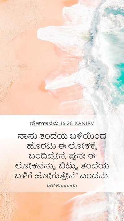 ಯೋಹಾನನು 16:28 KANIRV Bible Verse Image