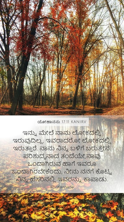 ಯೋಹಾನನು 17:11 KANIRV Bible Verse Image