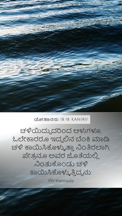 ಯೋಹಾನನು 18:18 KANIRV Bible Verse Image