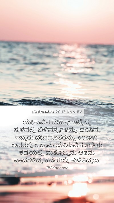 ಯೋಹಾನನು 20:12 KANIRV Bible Verse Image