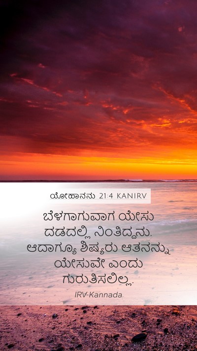 ಯೋಹಾನನು 21:4 KANIRV Bible Verse Image