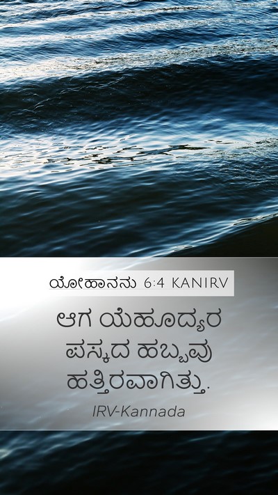 ಯೋಹಾನನು 6:4 KANIRV Bible Verse Image