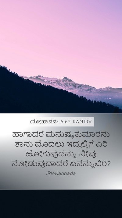 ಯೋಹಾನನು 6:62 KANIRV Bible Verse Image