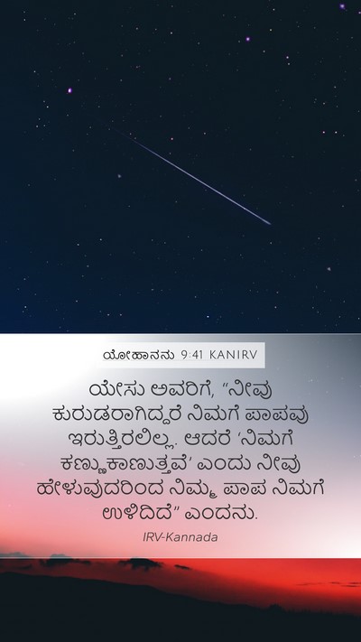 ಯೋಹಾನನು 9:41 KANIRV Bible Verse Image