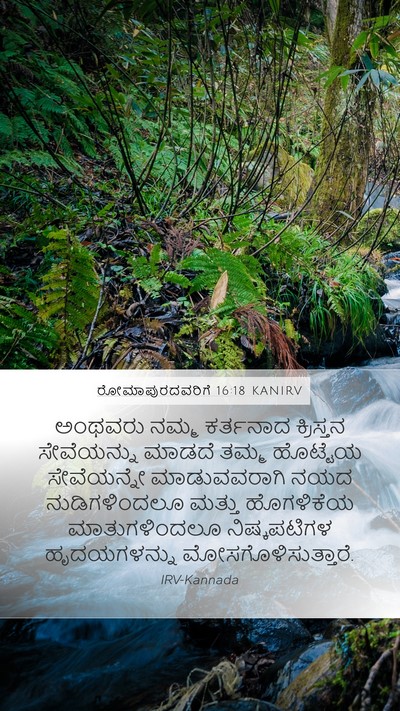 ರೋಮಾಪುರದವರಿಗೆ 16:18 KANIRV Bible Verse Image