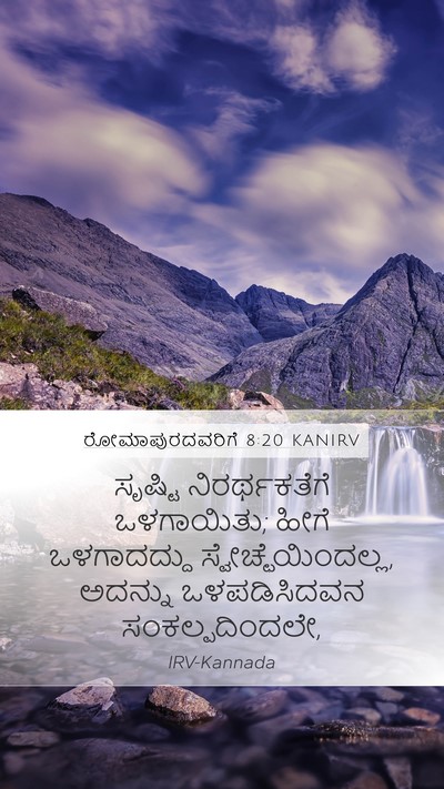 ರೋಮಾಪುರದವರಿಗೆ 8:20 KANIRV Bible Verse Image