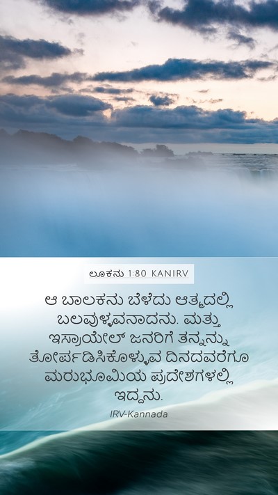 ಲೂಕನು 1:80 KANIRV Bible Verse Image
