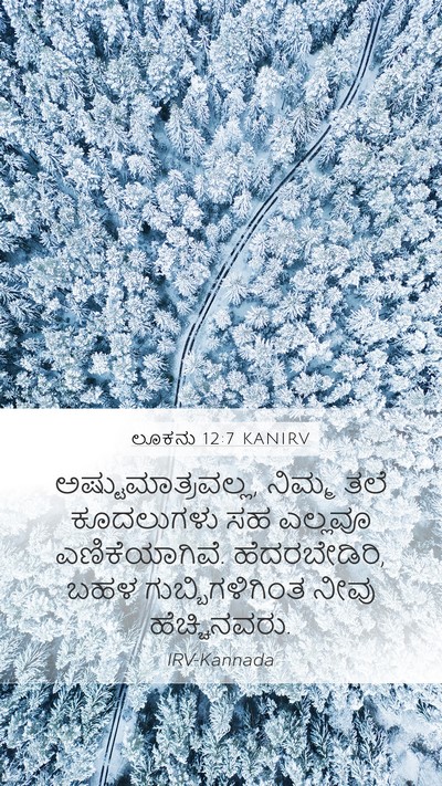 ಲೂಕನು 12:7 KANIRV Mobile Phone Wallpaper - ಅಷ್ಟುಮಾತ್ರವಲ್ಲ, - Mobile Bible Verse Wallpaper