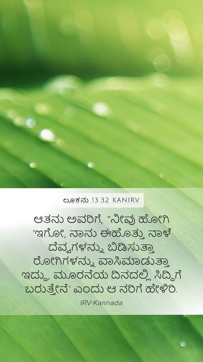ಲೂಕನು 13:32 KANIRV Bible Verse Image