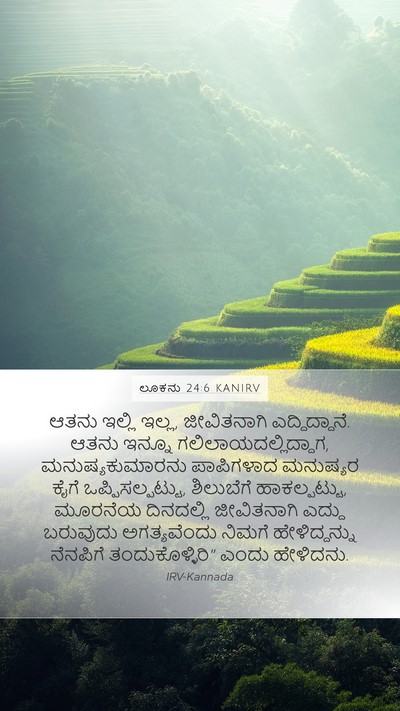 ಲೂಕನು 24:6 KANIRV Bible Verse Image