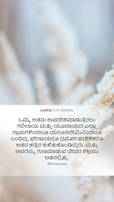ಲೂಕನು 5:17 KANIRV Bible Verse Image