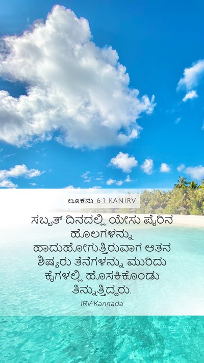 ಲೂಕನು 6:1 KANIRV Bible Verse Image