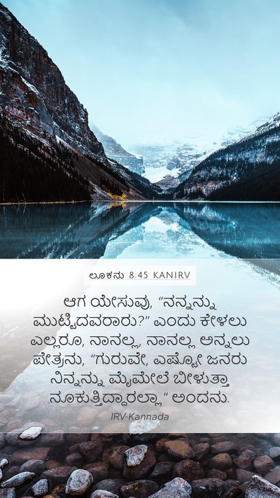 ಲೂಕನು 8:45 KANIRV Bible Verse Image