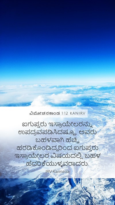 ವಿಮೋಚನಕಾಂಡ 1:12 KANIRV Bible Verse Image