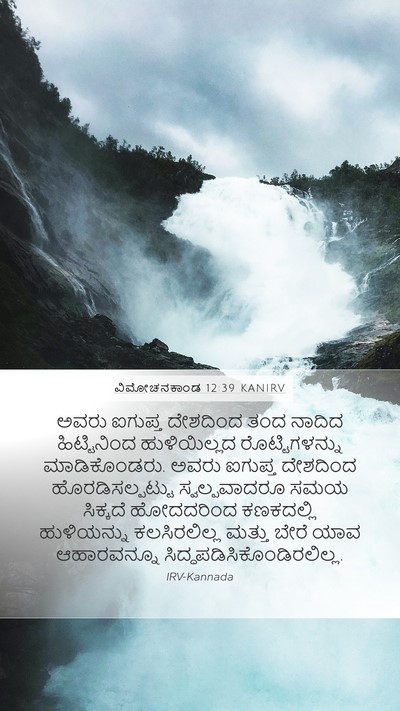 ವಿಮೋಚನಕಾಂಡ 12:39 KANIRV Bible Verse Image