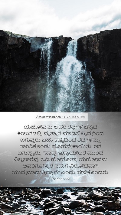 ವಿಮೋಚನಕಾಂಡ 14:25 KANIRV Bible Verse Image