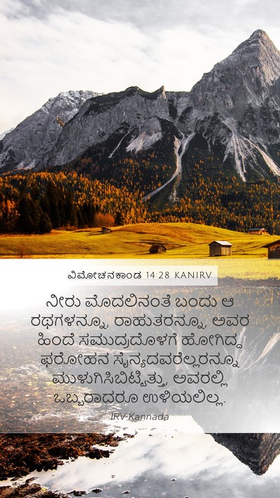 ವಿಮೋಚನಕಾಂಡ 14:28 KANIRV Bible Verse Image