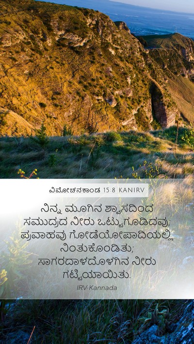 ವಿಮೋಚನಕಾಂಡ 15:8 KANIRV Bible Verse Image