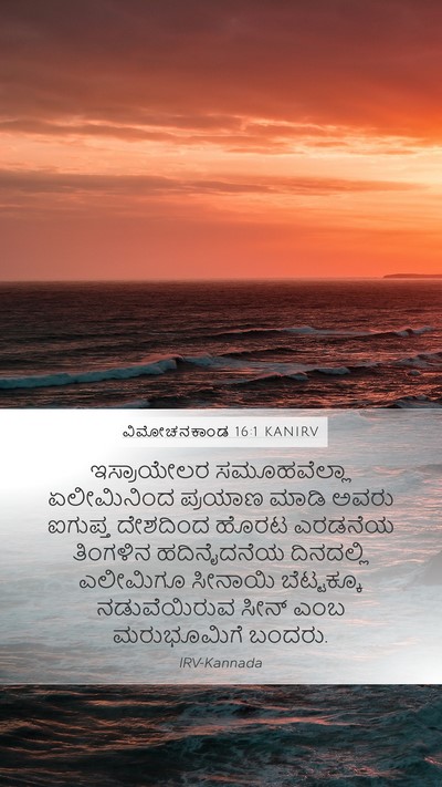 ವಿಮೋಚನಕಾಂಡ 16:1 KANIRV Bible Verse Image
