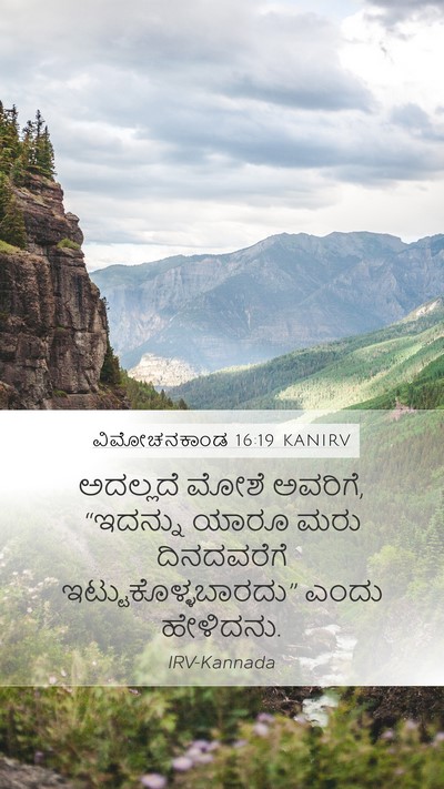 ವಿಮೋಚನಕಾಂಡ 16:19 KANIRV Bible Verse Image