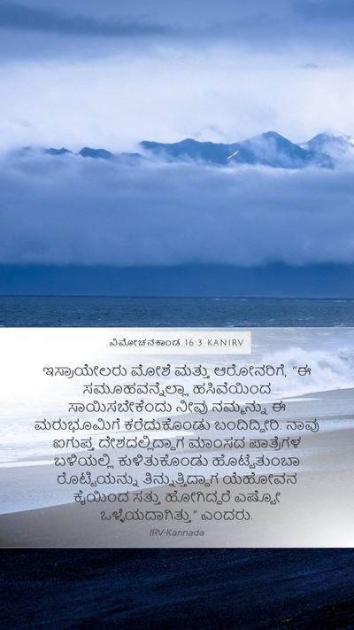ವಿಮೋಚನಕಾಂಡ 16:3 KANIRV Bible Verse Image