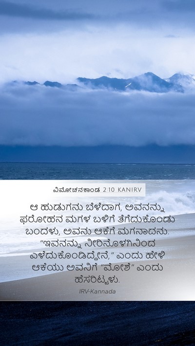 ವಿಮೋಚನಕಾಂಡ 2:10 KANIRV Bible Verse Image