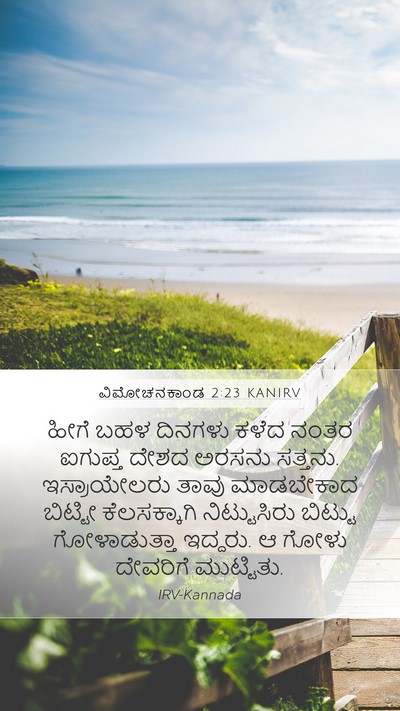 ವಿಮೋಚನಕಾಂಡ 2:23 KANIRV Bible Verse Image