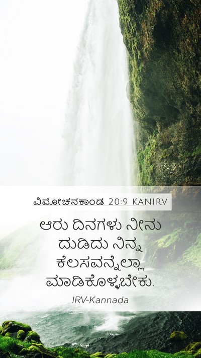 ವಿಮೋಚನಕಾಂಡ 20:9 KANIRV Bible Verse Image