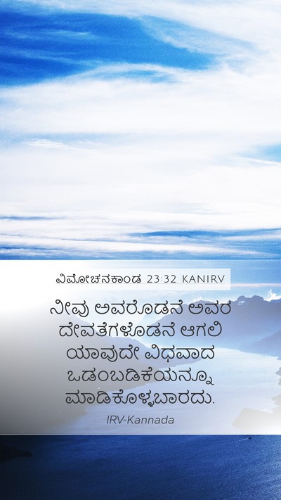 ವಿಮೋಚನಕಾಂಡ 23:32 KANIRV Bible Verse Image