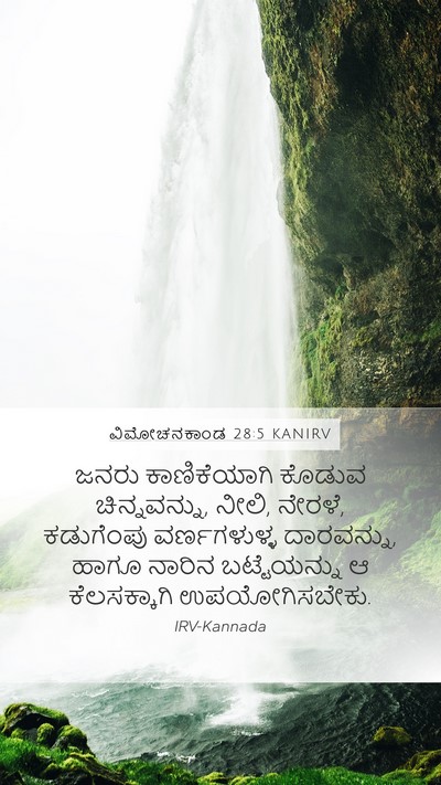 ವಿಮೋಚನಕಾಂಡ 28:5 KANIRV Bible Verse Image