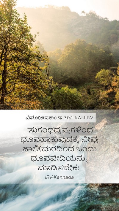 ವಿಮೋಚನಕಾಂಡ 30:1 KANIRV Bible Verse Image