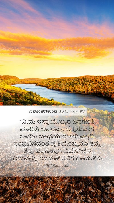 ವಿಮೋಚನಕಾಂಡ 30:12 KANIRV Bible Verse Image