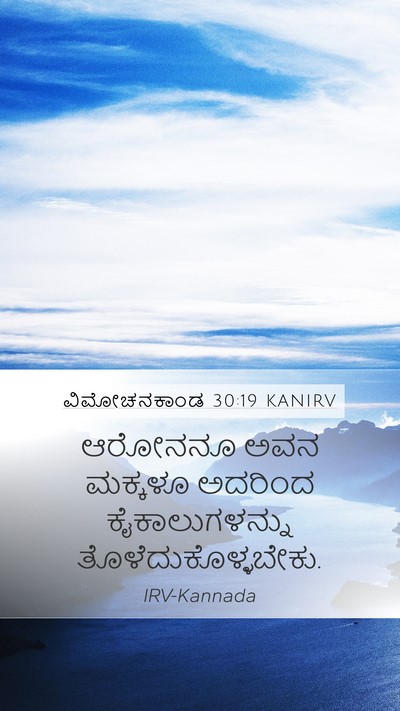 ವಿಮೋಚನಕಾಂಡ 30:19 KANIRV Bible Verse Image