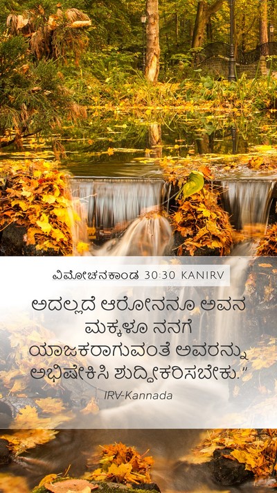 ವಿಮೋಚನಕಾಂಡ 30:30 KANIRV Bible Verse Image