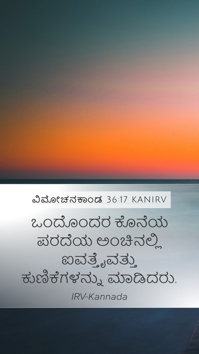 ವಿಮೋಚನಕಾಂಡ 36:17 KANIRV Bible Verse Image