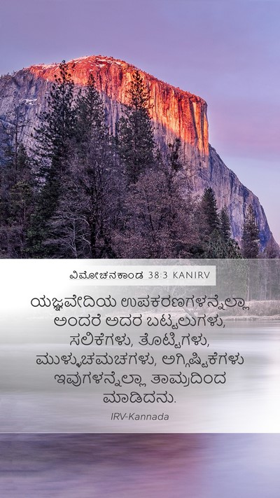ವಿಮೋಚನಕಾಂಡ 38:3 KANIRV Bible Verse Image