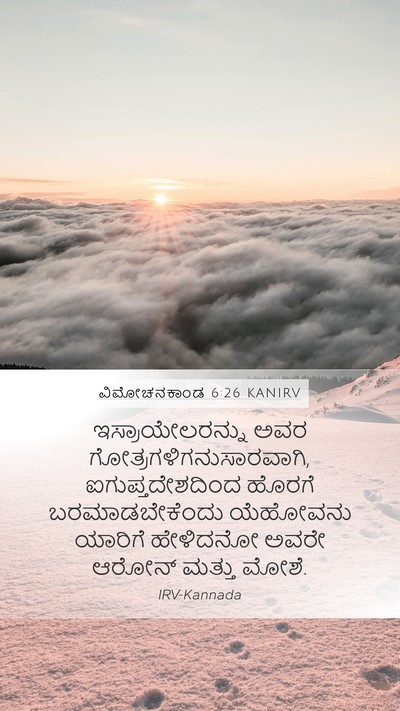 ವಿಮೋಚನಕಾಂಡ 6:26 KANIRV Bible Verse Image