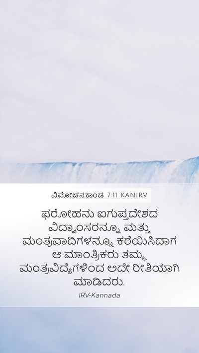 ವಿಮೋಚನಕಾಂಡ 7:11 KANIRV Bible Verse Image